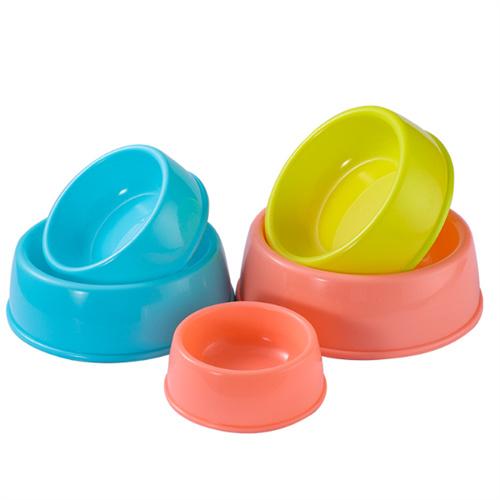 Multiple Colors Plastic Dog Bowl