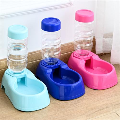 Non-slip Double Bowl Design Plastic Dog Feeder