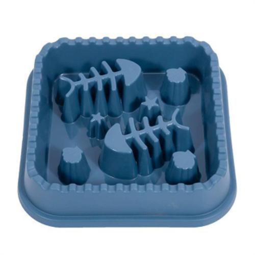 Square Shape Plastic Cat Bowl