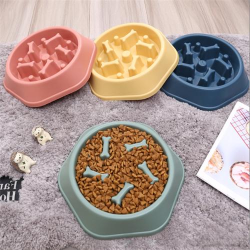 New Colored Plastic Dog Slow Feeder